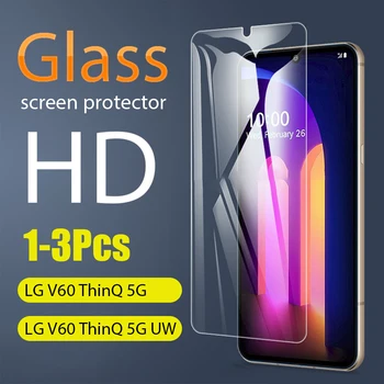 1-3 Vnt. Visą Grūdintas Stiklas LG V60 ThinQ 5G Screen Protector 2.5 D 9h grūdintas stiklas LG V60 ThinQ 5G UW Apsauginės Plėvelės