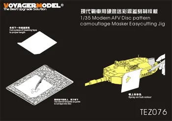 1/35 Voyager TEZ076 Šiuolaikinės AFV Disko modelis kamufliažas Masker Easycutting Jig