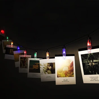 1,5 m 10 LED Vestuvių, Gimtadienio Apdailos Garliava Garliava Kortelės Foto Įrašą Led String Pasakų Žibintai, Kalėdos, naujieji Metai Dekoras