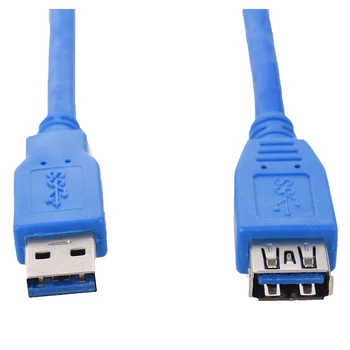 1.5 m/5ft USB 3.0 Vyrų ir Moterų Pratęsimo Duomenų Sinchronizavimo Kabelis Laido 5Gbps