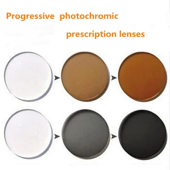 1.56/1.61/1.67 indeksas pilka/ruda Aukštos kokybės progressive photochromic recepto spalvos Lęšiai akis, o opticos trumparegystė