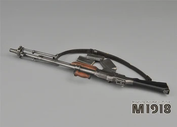 1/6 antrojo pasaulinio KARO JAV armijos M1918 browning BAR automatinis šautuvas, pistoletas ginklas modelis žaislas 21cm kolekcijos kareivis veiksmų skaičius priedų