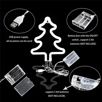 1.8 W LED Neon Light Palmių Cactu Kalėdų Žiburiai USB Lempa Papuošalai Miegamasis Gimtadienio Šventė SMD2835 Apšvietimas