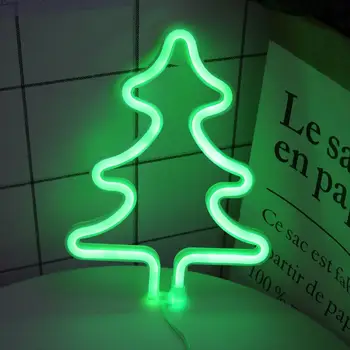 1.8 W LED Neon Light Palmių Cactu Kalėdų Žiburiai USB Lempa Papuošalai Miegamasis Gimtadienio Šventė SMD2835 Apšvietimas