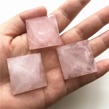 1 Gabalas Natūralus Rožinis Kvarcas Crystal Piramidės Taško Gydymo Apdailos Surinkimo Natūralių Akmenų ir Mineralų