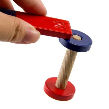 1 Mokymo Neodimio Magnetas Švietimo Žaislas Pavasario Žiedas Magnetiniai Milteliai, Geležies Gabalas Vaikų Mokymo Magnetas