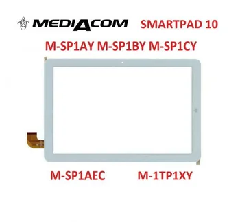 10.1 colių Tablet touch ekranas Mediacom M-SP1AEC M-SP1AY M-SP1BY M-SP1CY Touch panel skaitmeninis keitiklis Stiklo Daviklio Pakeitimo