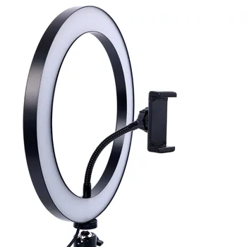 10 Colių Nuotraukų LED Selfie Šviesos Žiedas Su Trikojo Telefono, 