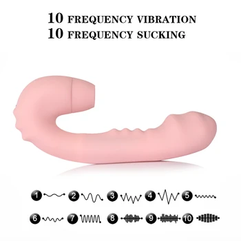 10 Greičio Vibracija, Pažangaus Šildymo Dildo Vibratorius Moterims Klitorio Stimuliatorius 360 Sukimosi Čiulpti G-taško Vibratorius Oralinio Sekso Žaislai