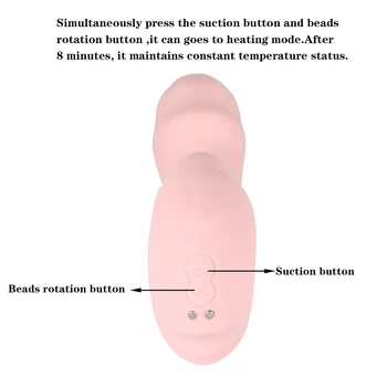 10 Greičio Vibracija, Pažangaus Šildymo Dildo Vibratorius Moterims Klitorio Stimuliatorius 360 Sukimosi Čiulpti G-taško Vibratorius Oralinio Sekso Žaislai
