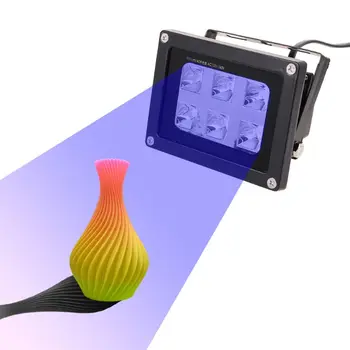 100-260V 60W 395nm 6 UV LED Dervos Kietėjimo Šviesos Lempa SLA DLP 3D Spausdintuvas Šviesai Priedai JAV/JK/ES/AS Plug