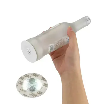 100vnt/daug Super šviesus 3mm 6LEDs Flash Lemputės Butelis Taurės Mat Miestelyje LED glorifier mini glow stick F/Klubai, Barai Šalis-Balta
