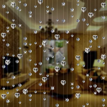 10m Meilė stikliniais karoliukais užuolaidos patalpų kambarį skaidinius kristalų papuošalai high-end hotel papuošalai durų užuolaidos