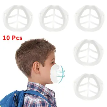 10vnt 3D Kaukė Turėtojas Kaukė Laikiklis Orui Kvėpuoti Padidinti Nosies Apsauga Vaikui Maisto kokybės Silikono Kaukė Turėtojas