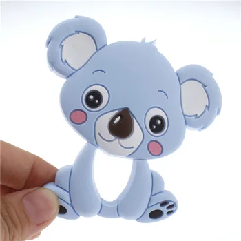 10vnt Koala Silikono Teether Pakabukas Bear Kūdikiui Teether Žaislai BPA Free Chewable Silikono Kramtyti Kramtyti Kūdikio Žaislai
