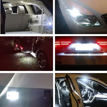 10vnt W5W T10 Canbus LED Lemputes Volvo XC90 S60 XC60 V70 S80 S40 V40 V50 XC70 V60 C30 Automobilio Salono Apšvietimas, Parkavimo Žibintas