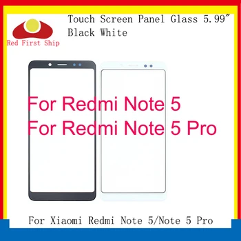 10vnt/daug Touch Ekranas Xiaomi Redmi Pastaba 5/5 Pastaba Pro Touch Panel Priekinės LCD Stiklinis Lęšis Note5 Touchscreen Pakeitimo
