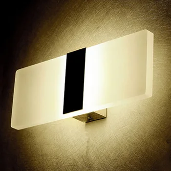 14cm 29cm Mini LED Akrilo Sienos Lempos AC85-265V Ilgai Šiltai Balta Lova Kambarį Vidaus Sienos Lempos NAUJAS