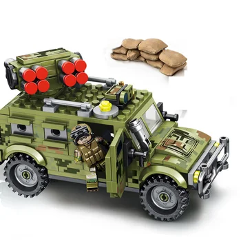 15 Stilių Sembo Karinės Stebimi Pėstininkų Kovos Tankas Šarvuotos Puolimą Automobilį Vaikų Kūrimo Bloką Žaislas