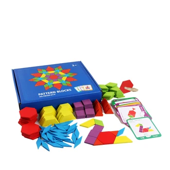 155 VNT. Dėlionės Mokymosi Žaislai Vaikams, Kūrybiniai Žaidimai Dėlionės Švietimo Vaikai Besivystančiose Mediniai Geometrinės Formos Žaislai