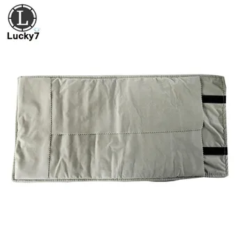 16 Bitų juodo aksomo papuošalai roll maišelį pilkos spalvos pakabukas apyrankę saugojimo krepšys karoliai ekranas lagaminą gumos juosta papuošalų maišelis