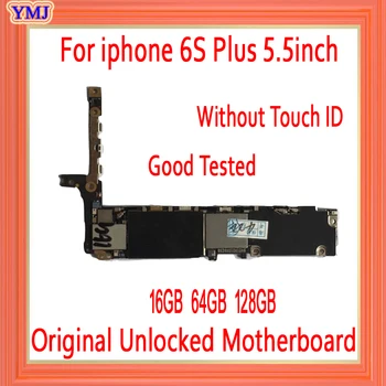 16gb / 64gb / 128gb iphone 6s plus pagrindinė Plokštė,Originalus, atrakinta iphone 6s Plius Mainboard be Touch ID/Su Touch ID