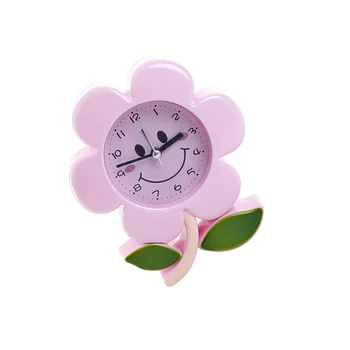 1PC Puikus Premium Spalvinga Gėlių Formos Kūrybos Naktiniai Žadintuvas Laikrodis, Darbalaukio Apdailos Vaikams, Studentams Ramdon Spalva