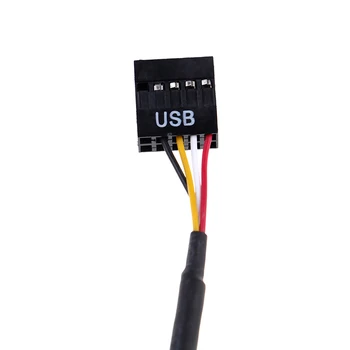 1Pc 9 pin USB header vyrų nuo 1 iki 2 metų moteris kabelio ilgintuvas 9p port multiplier