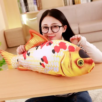 1pc 60cm modeliavimas Brokatas karpis pliušinis žaislas įdaryti minkštas mielas modeliavimas gyvūnų žuvų pliušas pagalvės, sofos pagalvėlių gimtadienio dovana