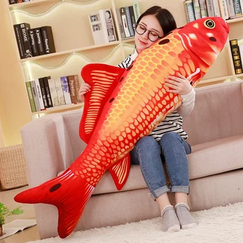 1pc 60cm modeliavimas Brokatas karpis pliušinis žaislas įdaryti minkštas mielas modeliavimas gyvūnų žuvų pliušas pagalvės, sofos pagalvėlių gimtadienio dovana