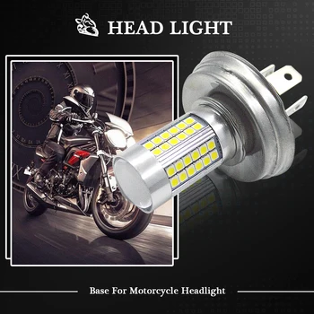 1pcs P45T 6 V 12V 24V DC Bixenon šviesos LED Motociklo priekinis žibintas 12/2W 1200LM Super White Klasikinių Senovinių Motociklų Žibintai