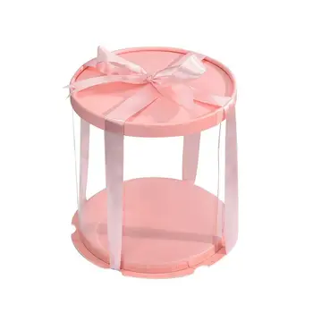 1pcs Plastiko Pakuotę Keksų Cake Box Dome Konteineriai Vestuves Naudai Dėžės Reikmenys Kepimo Pakavimo Dėžutė