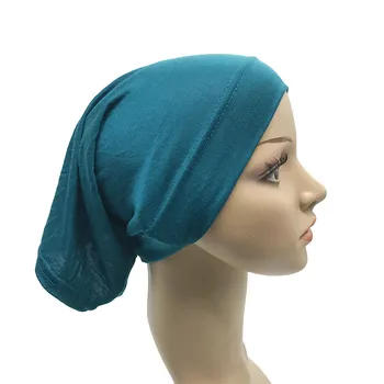 1pcs Ruožas Musulmonų Skarelė Moterų Minkštas Modalinis Vidinis Hijab Turbaną Kepurės Islamo Underscarf Wrap Lankelis Vamzdis Bžūp Turbante Mujer