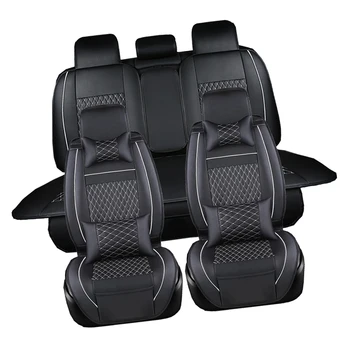 1set Oda Automobilių Sėdynės Padengti Specialios Pagalvėlės Sėdynės Juoda Smėlio Stilius 
