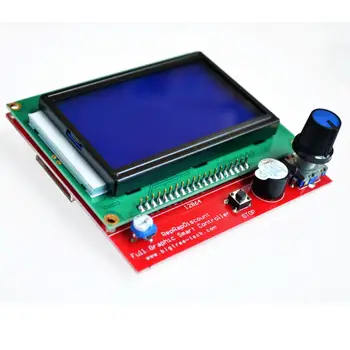 1set/daug 12864 LCD Rampos Smart Dalys, RAMPOS 1.4 Valdiklio Valdymo Skydelis LCD 12864 Ekranas Ekranas Plokštė Mėlynos spalvos Ekrano Modulis