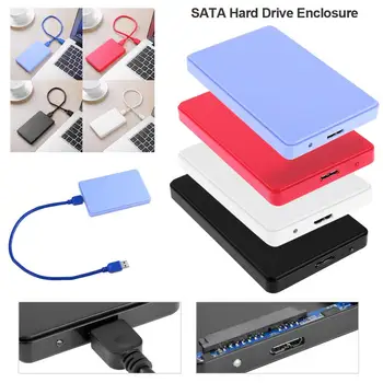 2.5 SATA su USB3.0 HDD Atveju 3TB 5Gbps HDD Kietasis Diskas SSD Išorės Talpyklos Atveju PC Mini USB 3.0 SATA Kietojo Disko Gaubtas