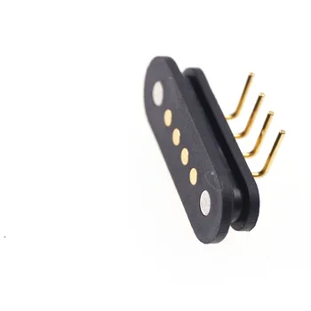 2 Komplektai 4 Pin Magnetinio Įkrovimo Kabelis USB Įkrovimo Galios Duomenų perdavimo Pogo Pin jungtis Vyras Moteris 4 Pozicija, T Formos