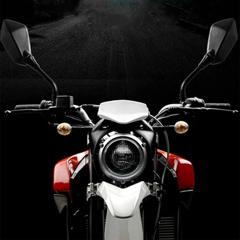 2 Vnt 8mm 10mm Universual Motociklo Veidrodėlis Scooter E-Dviračio galinio vaizdo Veidrodėliai Electrombile Nugaros Pusėje Išgaubtas Veidrodis