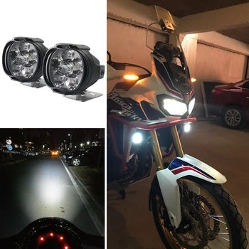 2 Vnt Automobilių, Motociklų Vandeniui LED Išoriniai Žibintai Priešrūkinis Žibintas priekinis žibintas Žibintas priekinis žibintas balta šviesa