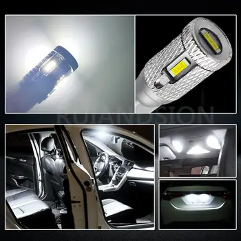 2 vnt SPT 5smd T10 W5W Canbus led lemputės Automobilių Dome light licencijos kamieno lempos 750lm motorinių Interjero skaitymo šviesa 12-24V baltas