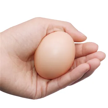 20 vnt. Paukščių Serijos Plastiko Netikrą kiaušinių 55*43mm Vištų liukas lizdą kiaušinių Vaikų žaislai Ūkio Gyvūnų Narvai Priedai 