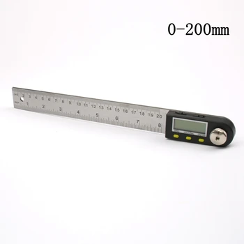 200mm 300m Skaitmeninis Matlankis Lygio Matavimo Priemonė Elektroninių Kampo Indikatorius Nerūdijančio Plieno Valdovas 12