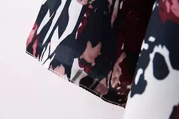 2016 Naujas Vasaros Moterų Kimono Boho Megztinis Mados Ponios Šifono Marškinėliai Gėlių Spausdinti Palaidinė camisas femininas Prarasti Paplūdimio Skara