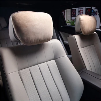 2018 Nauja Transporto Pagalvėlės Kaklo Pagalvė Benz Maybach Super Minkštas Zomšiniai Padengti Sėdynės Paramos Pagalvėlė Universalus Visų Automobilio Modelį