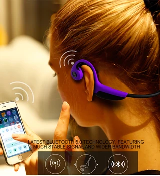 2018 Naujas Kaulais belaidės stereo ausinės Bluetooth 