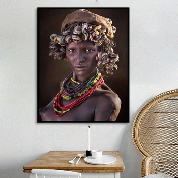 2019 Geriausias Pardavėjas Juodosios Afrikos Moteris, Aliejus, Tapyba ant Drobės, Plakatų ir grafikos Skandinavijos Sienos Meno Nuotrauka už kambarį