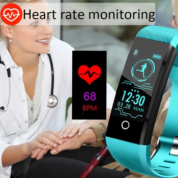 2019 LIGE Naujas Smart Sveikatos Žiūrėti Vyrų fitneso sekimo Apyrankę, Širdies ritmą, Kraujo Spaudimą, Stebėti Laikrodžiai Sporto SmartWatch Moterims