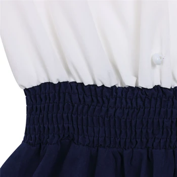 2019 Mados Ilgomis Rankovėmis Mini Suknelė Moterims Biuro Oficialaus Mini Suknelė Vasaros Seksualus Šifono Boho Stiliaus Trumpas Šalies Paplūdimio Suknelės