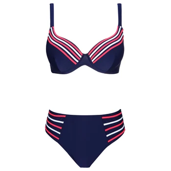 2019 Naujas Plius Dydis Bikini Moterų Didelio Derliaus Strappy Push Up Dviejų dalių maudymosi kostiumėlį, Maudymosi Kostiumą, Bikini,XL-4XL