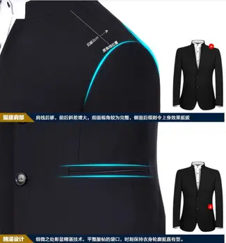 2019 Naujo Stiliaus Kinijos Vyrų Tunika Apykaklės Jaunikis Kostiumą Oficialią Dėvėti Suknelė Slim Fit Mens Kostiumai Jaunikis Vestuvių Švarkas Kostiumas Homme